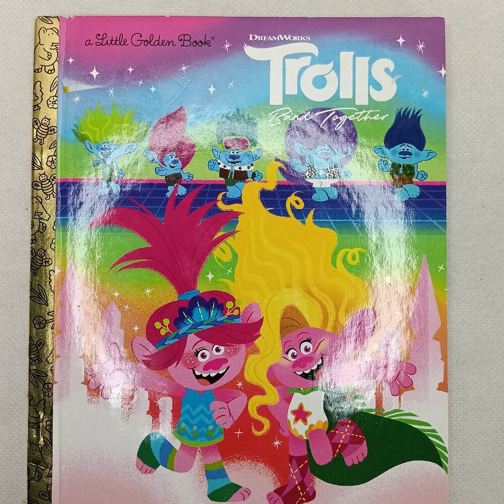 Trolls Band Together Little Golden Book; DreamWorks hardcover, new